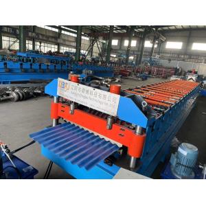 China Roofing Corrugated Metal Roll Forming Machine 762mm Width 0.8mm Thickness on sale