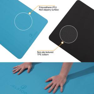 Soft Patterned Yoga Mat , Biodegradable Colorful Latex Free Yoga Mat