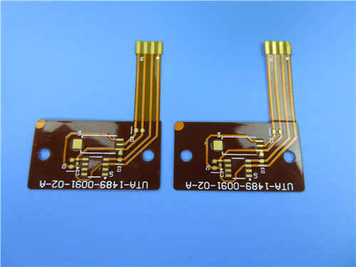 Single Sided Flexible Printed Circuit (FPC) Built On Polyimide With Immersion