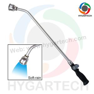 Metal Soft-Rain Watering Wand W/ Thumb Control Valve And Comfortable Grip Holder