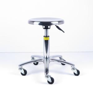 China Adjustable Cleanroom Ergonomic Laboratory Stools Stainless Steel Material on sale