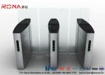 Building Access Control Turnstile Flap Barrier Automatic With Polishing Surface