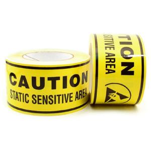 High Adhesive PVC Antistatic ESD Protected Area Warning Tape