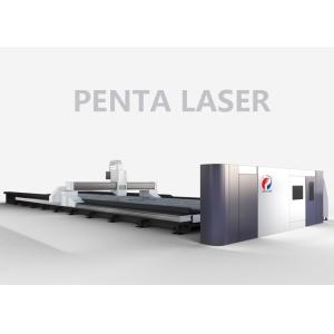 4000W Flame Metal Fiber Laser Cutting Machine CNC With High Efficiency