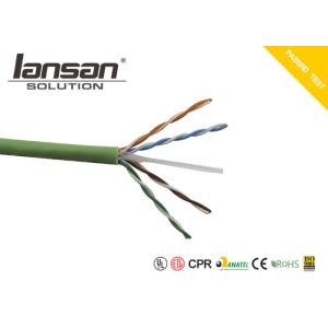 Cheap FTP BC Cat6 Lan Cable 0.57mm LSZH 305M/ Roll Solid Copper Al Foil for sale