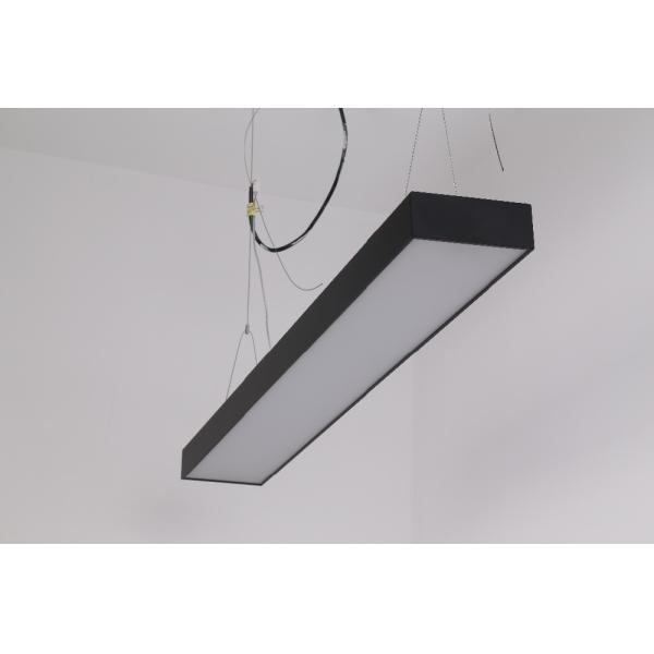 Black Aluminum Profile for LED light bar,LED Linear strip Light suspended office lighting
