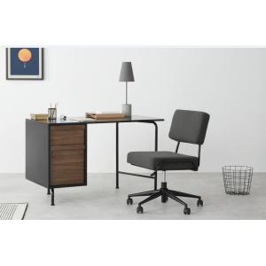 Industrial Style Swivel Home Office Chair With Ergonomic Design And Wheels