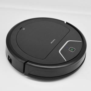 Black Robotic Smart Automatic Vacuum Cleaner With 2000PA Strong Suction