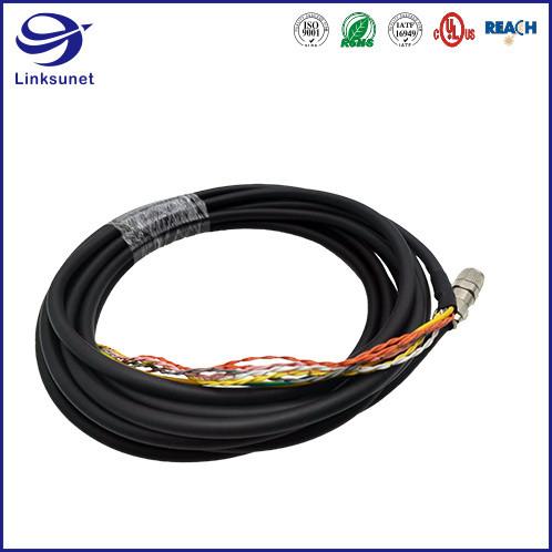 Quality Data transmission Wire Harness with SACC Zinc Die Cast IP67 Connector wholesale
