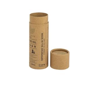 Speciality Paper Orange Round Kraft Boxes OEM ODM Available
