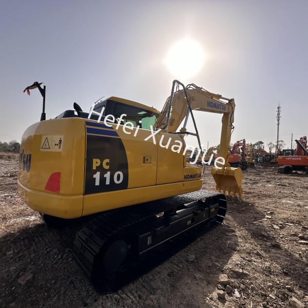 Used Komatsu PC110 Construction Excavator Efficient Maximum Main Pump Flow