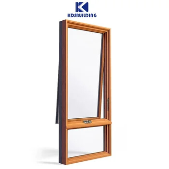 American style Hurricane Impact Aluminium Tempered Glass Awning Roof Windows