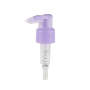 Light Purple 24/410 Plastic Left Right Lock Cosmetic Lotion Pump Dispenser
