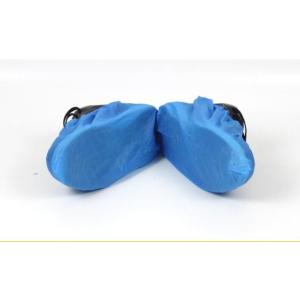 Blue Color Disposable Non Slip Lab CPE Shoe Cover Waterproof With CE Certificati