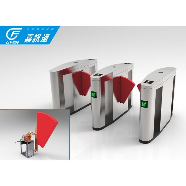 Smart speed wing gate Pedestrian Control Electronic Flap Barrier Gate with glass