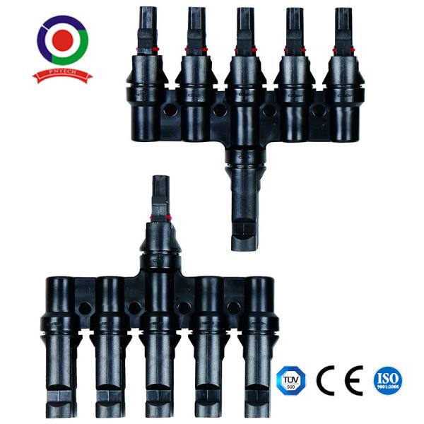 Quality T Type Compatible 5 To 1 Branch Connector Male & Female For Pv Solar Panels wholesale