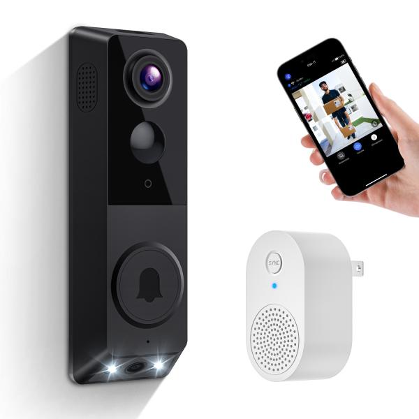 Quality Support IR Night Vision Dual Camera Doorbell with Two-Way Audio Communication and AI Human Recognition Photosensitive wholesale