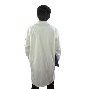 Cleanroom Lab Blue White Static Dissipative ESD Smock