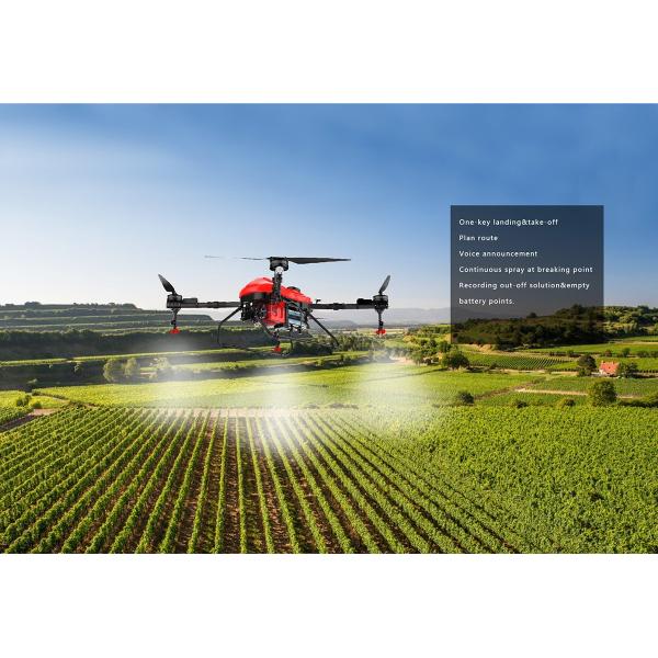 Full Load 57KG Farmland Agri Spraying Drone 4 Axis Drone 16L Hybrid Tank HXF22