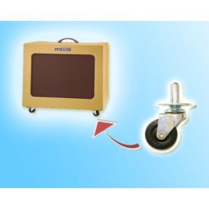 Genuine Marshall Amplifier 2.5" Plug-in castor with socket, zinc plating.