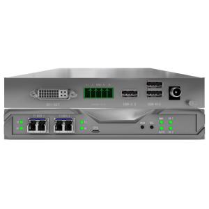 China 40 Ports Fiber KVM Matrix Node With 4K60 4:4:4, SFP I/O, Video Wall Card &  on sale