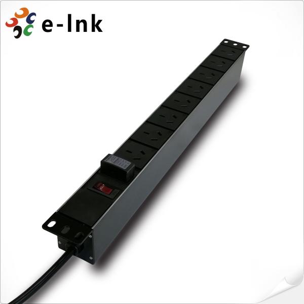 Quality 19 Inch Surge Protection PDU Rack Power Distrbution Unit 8 Port 85V –265V wholesale