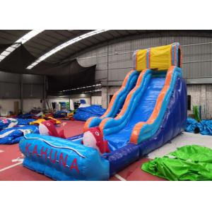 0.55mm PVC Inflatable Backyard Water Slide Neat Stitching Thread