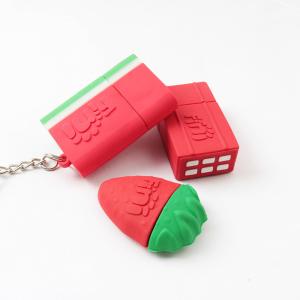 PVC Open Mold Cute USB Stick Watermelon Strawberry Chocolate Shaped