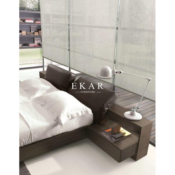 Bedroom Furniture Simple Double Wooden Bed Designs ZZ-BD014