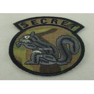 China Cotton Thread Embroidery Patches For Clothes , Military Emblem Badge on sale