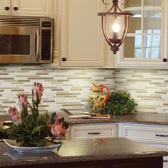 White Black Penny Grey Mosaic Floor Tiles , Various Patterns Stone Brick Mosaic Tiles