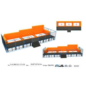China Junping Bed/ Senjun Professional Bungee Trampoline/ 99M2  Large Size Indoor Trampoline Park