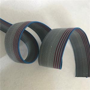 50mm Bluepolyester elastic webbing made by Chinese rubber good resilience