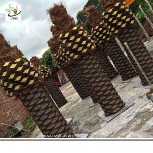 UVG PTR056 big artificial tree trunk with fake coconut palm trees for park
