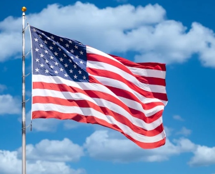 American USA Flag Lightweight Design Mild Breeze Fly Bright Vivid