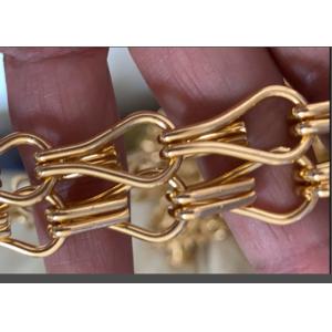 Decorative 1.5mm 1.9mm wire aluminum chain link curtain For Restaurant Rustproof