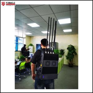 WiFi GPS Anti Drone Jammer Backpack Manpack Style 100W Customized