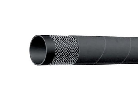 Black Rubber Suction Discharge Hose With Aluminum Ends Meets Or Exceeds RMA
