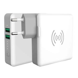Cheap 4 In 1 Universal AC Adapter Wireless Charger Power Bank for sale