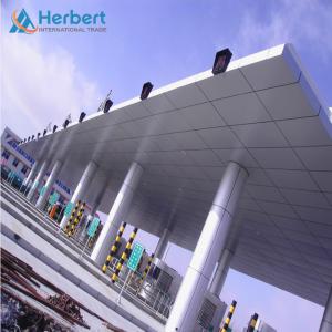 China EPS PU Roof Toll Booth Construction 0.8mm Roof Toll Plaza Canopy 4-8 Lanes on sale