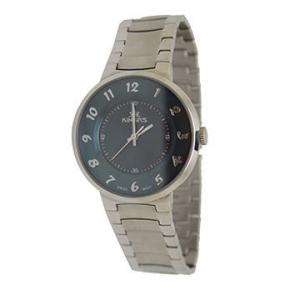 China Black Unisex Watch Stainless Steel , Stainless Steel Strap Watch on sale