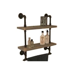 Malleable Iron Flange Industrial Pipe Shelving Wall Mounted With Casting ISO9001