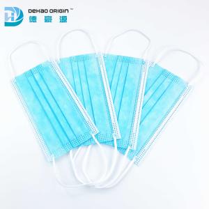Antibacterial Blue Breathable Disposable Face Masks
