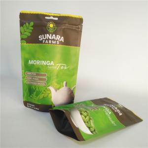 China Laminated Film VMPET SGS Resealable Food Packaging Bags 110mic For Tea / Nuts on sale