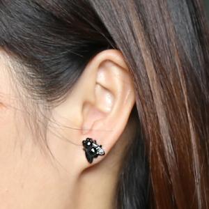 Unique stud earrings animal shape black stud earrings on hot sale