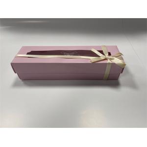 Magnetic 6 Macaron Box Pink Luxury Macaron Packaging Floral Design
