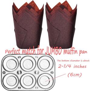 Tulip Baking Cup Paper Muffin Liner Muffin Wrap Brown Parchment