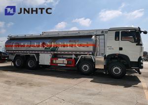 Cheap Sinotruk HOWO 8X4 Oil Fuel Tank Trucks Capacity 25000 Liters for sale