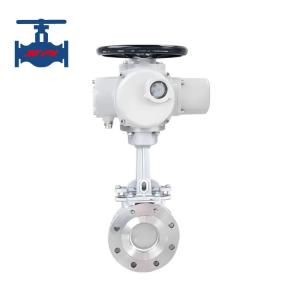 Manual Electric Knife Gate Valve for High Temperature and Normal Applications