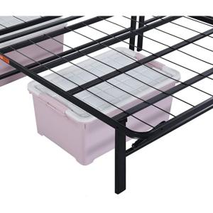 Hotel Double Bed Base with Queen Size Folding Steel Frame and Soft Mattress Base